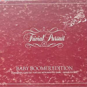 TRIVIAL PURSUIT Baby Boomer Edition Card Set For Use With Master Game